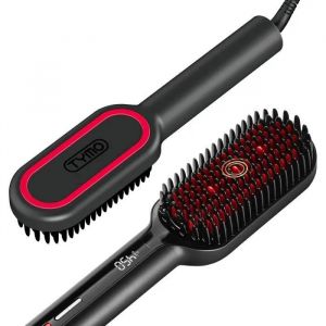 Tymo Brosse Lissante Ionique Cheveux - Tymo Ionic Plus Lisser Cheveux Professionnel, Coiffage Rapide, 16 Temperatures, 80-230 C, Ecr - Occasion