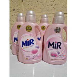 Lot de 4 lessive Liquide Mir raviveur laine 4x27 lavages - Occasion
