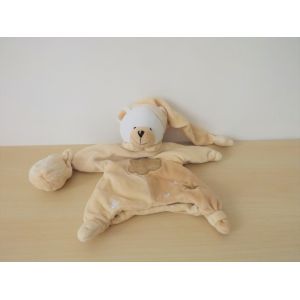 Doudou Marionnette Ours Beige Poudre &Agrave; Dormir Babynat Baby Nat - Occasion