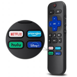 Télécommande universelle pour téléviseur Roku TV - Remplacement pour TCL Roku/Hisense Roku/Sharp Roku TV avec Netflix Disney+/Hulu/Prime Video - Occasion