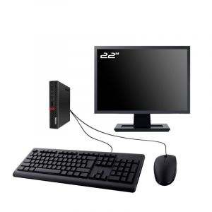 PC Lenovo M720q Tiny Ecran 22" Intel I5-8400T RAM 32Go SDD 240Go W11 Wifi - Occasion
