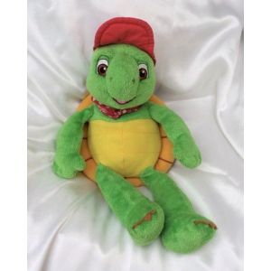 Doudou Peluche Tortue Vert Franklin Bandana Rouge &Agrave; Pois Dujardin - Occasion