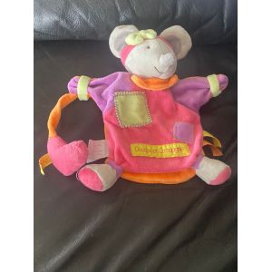 DOUDOU MARIONNETTE SOURIS DOUDOU ET COMPAGNIE ZIGZAG COEUR 25 CM - Occasion