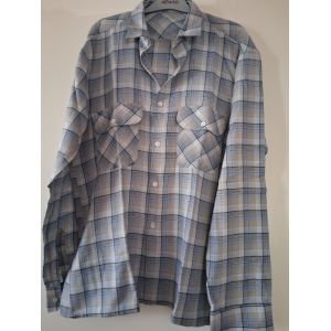 Chemise À Carreaux Multicolore &#34t-3&#34 Manche Longue Homme&#34 Rodier&#34 - Occasion