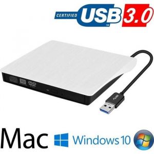 Lecteur Graveur DVD CD Externe USB 3.0 Ultra Slim Portable- Graveur Lecteur Externe Drive DVD ROM CD USB CD Player RW Writer/Rewrite - Occasion