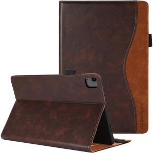 KAL-Coque Pour Ipad Air 11 Pouces M3/M2 (2025/2024), Ipad Air 5E/4E (Mod&egrave;le 2022/2020, 10,9 Pouces), Etui Pu Cuir Housse De Protection Avec Multi-Angles Support, Marron - Occasion