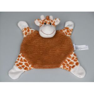 Doudou Girafe Plat Blanc Crème Marron Toysrus Toys'r'us - Occasion