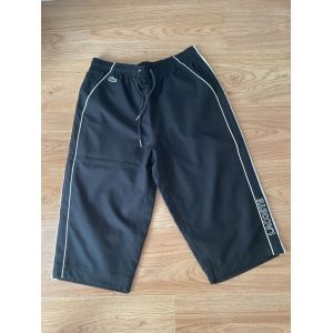 Pantacourt Homme Polyester Noir Et Blanc Taille 4 Marque Lacoste - Occasion