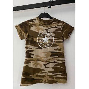 Converse Tee Shirt Top Camouflage Xs Neuf - Occasion