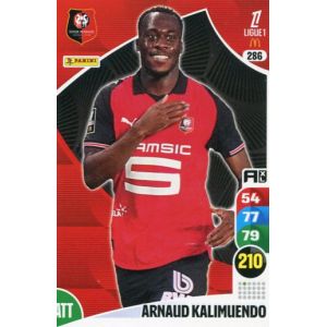 N&deg;286 Kalimuendo Anaud Rennes Carte Jeu Adrenalyn Xl Ligue 1 2025-2026 - Occasion