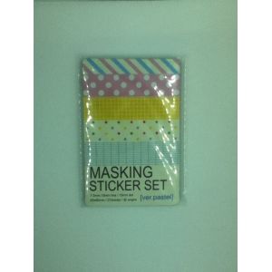 Lot De 27 Feuilles De "Masking Tape" - Couleurs Pastel : Rose, Jaune, Bleu, Vert - Motifs : Pois, Coeur, Rayure, Carreau (Scrapbooking, Décoration, Autocollant, Sticker) - Occasion