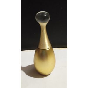 Miniature - Eau De Parfum - " J' adore - Christian Dior " - Flacon En M&eacute;tal Dor&eacute; - Vide - 5 Ml - Occasion