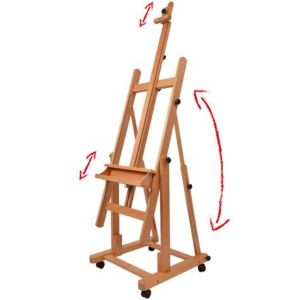 Chevalet Professionnel D'atelier En Bois Massif De H&ecirc;tre Artina - Occasion