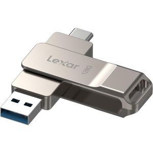 KYAOAYO-D40E 128 Go Double Clé Usb 3.2 Gen 1 Type-C Jump Drive, Clé Usb-C Flash Drive Matériau Métallique Pivotant Conception Clé Usb, Compatible Avec L'Iphone 16 - Occasion