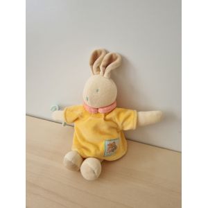 Doudou Lapin Robe Jaune Moulin Roty - Occasion