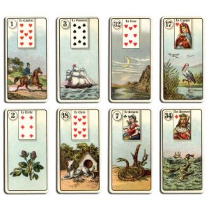 Mini Jeux Mlle Lenormand ( De Poche Cartes 7,7cmx4cm ) - Occasion