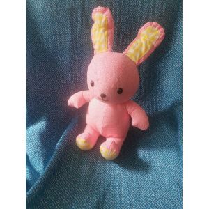 Peluche Plastique Lapin Rose Jaune Aquadoodle Tomy - Occasion