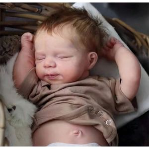 Poupée Reborn Bébé Fille Nouveau-né Vrai Poupée Bébé Dormant Plein Vinyle 50cm - Occasion