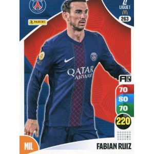 N&deg; 263 Ruiz Fabian Psg Carte Jeu Adrenalyn Xl Ligue 1 2025-2026 - Occasion