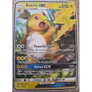Carte Raichu Gx, Pokémon En Anglais (Shrouden Fable Scarlet & Violet) - Occasion