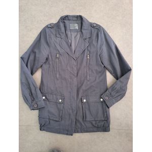 Neuve Veste "Militaire" Toile Grise Et Union Jack Strass By Joos - 40 - Occasion