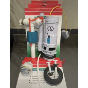 Ensemble chasse d'eau avec Robinet Flotteur et m&eacute;canisme &agrave; c&acirc;ble double chasse3 litres ./6 litresInstallation facile pour R&eacute;servoirs woUniversal&Agrave; tr&egrave;s bon prix 15&euro; - Occasion