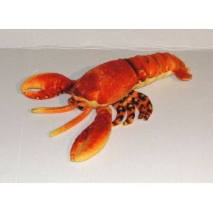Peluche Homard Ecrevisse Doudou Crustacés Orange Noir - Occasion