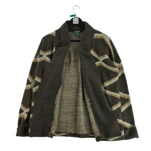 Reconditionn&eacute; - Gilet Femme En Lin Marron - Taille M - Femme - Marron - Occasion