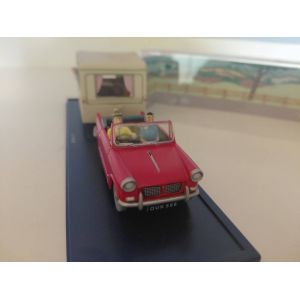 Voiture Tintin Triumph Herald - Caravane 28 29 L' Ile Noire 1/43 Livrets - Occasion