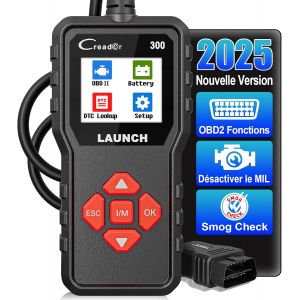 KALANKA-Valise Diagnostic Auto Voiture Multimarque CR300, Universel OBD2 Diagnostic Voiture Français,Lecteur de Code d'erreur de Moteur,Voiture pour Tous Les Véhicules OBD2 après 2000 - Occasion