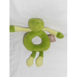 Doudou Moulin Roty - Les Loupiots - Hochet Grelot Crocodile Vert Anneau - Occasion