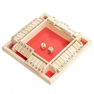 Flop numérique en bois à quatre faces Dés de société Jeu de jouet Bar Party Club KTV Props - Occasion