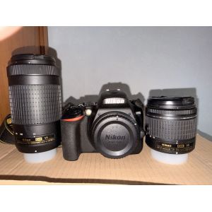 Nikon D3500 24.2 mpix + Objectif 18-55mm + Objectif 70-300mm kit - Occasion
