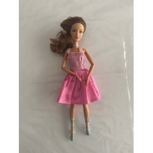 Poup&eacute;e Barbie Mattel 2005 - Danseuse &Eacute;toile / Ballerine Robe Rose & Chaussons - Occasion