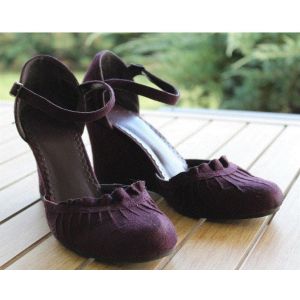 Compensès À Brides Jacq Riu Quetch/ Prune .Taille Étiquetèe:37 - Occasion