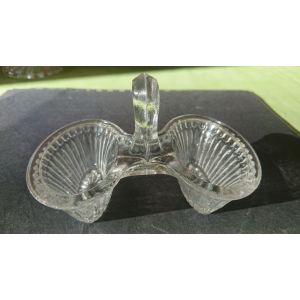Sali&egrave;re Poivri&egrave;re Verre Ancien - Occasion