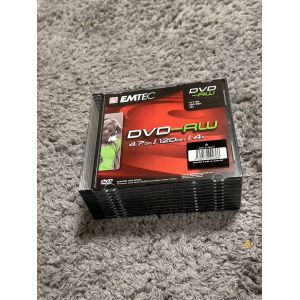 Dvd-rw Emtec pack de dix en bo&icirc;tier Crystal 120 min 4x 4.7Gb - Occasion