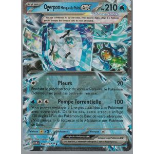 Carte Pok&eacute;mon - Ogerpon Masque Du Puits Ex - 064/167 - Ultra-Rare - Mascarade Cr&eacute;pusculaire - Occasion