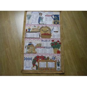 Torchon De Cuisine Calendrier 1995. Voir Description - Occasion