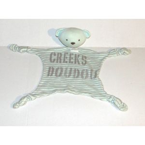 Doudou Ours Vert Rayé Creeks - Occasion