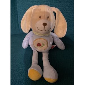 TEX DOUDOU LAPIN CHIEN BLEU ET JAUNE ESCARGOT GRAND MODELE 33CM - Occasion
