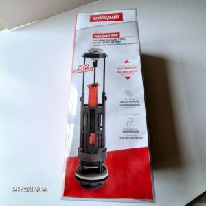 Chasse d'eau, m&eacute;canisme &agrave; bouton poussoir &eacute;trier double commande (3/6 litres) wirquin. - Occasion
