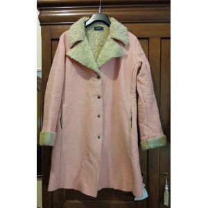 Manteau N&B Classic Winter Rose Imitation Peau Retourn&eacute;e. T4 - Occasion