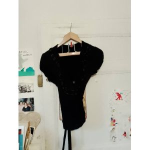 Cache Coeur Noir Col Frou Frou 38 M. - Occasion