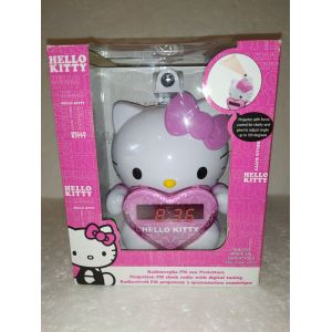 Radio réveil Hello Kitty avec projection de l'heure - Occasion