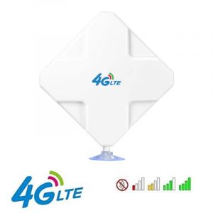 4G LTE SMA Antenna 35DBi Antenne &agrave; Gain &eacute;Lev&eacute; Dual SMA Connector Signal Booster pour Hotspot Router - Occasion