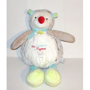 Gaston Le Herisson Ma Cachette A Pyjama Doudou Peluche Babynat' 52cm - Occasion