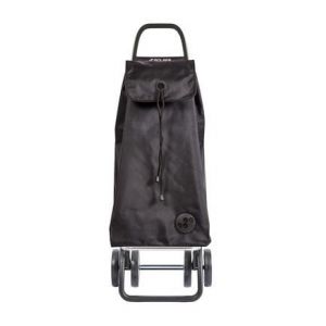 IMAX MF - Chariot de course Pliable - 4 roues - Noir - Spacieux et r&eacute;sistant, cadre robuste en aluminium, sac imperm&eacute;able et amovible - Occasion