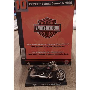 Moto Miniature Harley Davidson Fxstd Softail Deuce De 2000 (Collection Hachette 2001 N°10) - Occasion