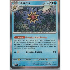 Carte Pok&eacute;mon - Staross - 121/165 - Holo-Rare - Ev3,5 - 151 - Occasion